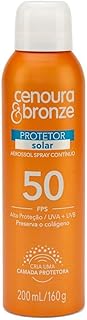 Protetor Solar Aerossol Cenoura E Bronze Fps50 200Ml