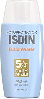 ISDIN Protetor Solar Facial Fusion Water 5 Stars Sem Cor FPS 60